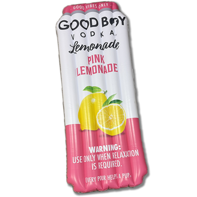 Good Boy Vodka Pink Lemonade Pool Float
