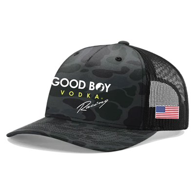 Richardson Printed Five Panel Trucker Hat-Racing