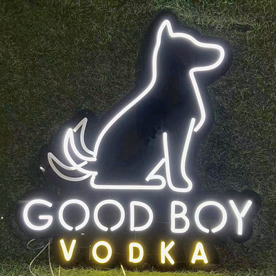 Good Boy Vodka LED Wagging Tail Dog Sign