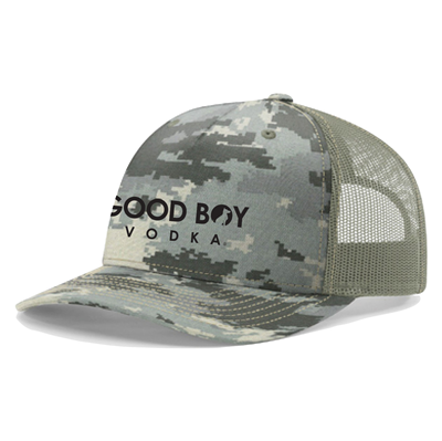 Richardson Printed Five Panel Trucker Hat-Vet